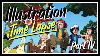'A SLOW RIDE' Illustration - Part 4: SHADING [Time Lapse]