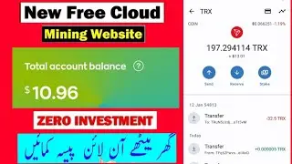Free Tron Cloud Mining Website | Free Withdraw Start Mining From Mobile Minetrxcloud