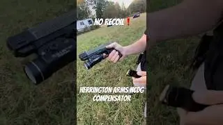 HERRINGTON ARMS HCDG COMPENSATOR FOR PSA DAGGER! *no recoil* #gun #gunshorts #glock  #psadagger #edc
