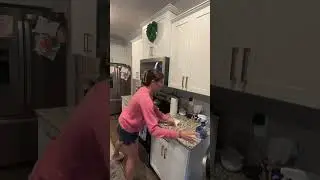 Clean my kitchen with me 🤪 #cleanwithme #cleantok #messy #shorts #cleaning #clean #sahm
