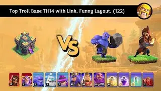Top Troll Base TH14 with Link, Funny Layout (122)