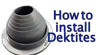 How to install a Gray Dektite Flexible Pipe Flashings