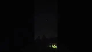 ISS moving across the night sky