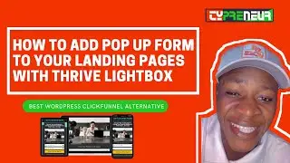 how to add pop up with sign up form in landing page with thrive lightbox Tutorial