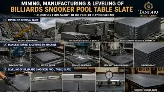 Mining, Manufacturing and Leveling of Billiards Snooker Pool Table Slate - Tanishq Billiards India