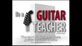 Be A Guitar Teacher - Unit 7 excerpt - Example lesson - Major scale harmony