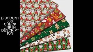 Christmas Tree Snowman Printed Polyester Pure Cotton Material Patchwork Tissue Sewing Quilting Fabri