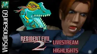 Resident Evil 2 - Leon A Campaign - VHSdinosaurGO Livestream edit