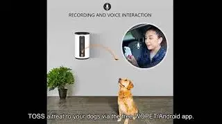 WOpet Smart Pet Camera:Dog Treat Dispenser, Full HD WiFi Pet Camera with Night Vision
