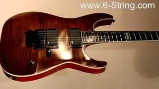 ESP LTD ELITE M-II FLAMED MAPLE WITH EMG 81'S AMBER CHERRY SUNBURST 2013 MODEL