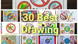 Say No To drugs poster drawing ideas|Drug abuse Awareness|International Day againstDrugAbuseDrawing