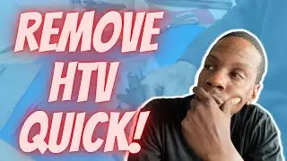 EASIEST WAY TO REMOVE HEAT TRANSFER VINYL!! (HTV)