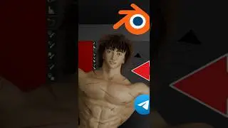 🔥 SHORTS Baki Hanma Retop&UV Part 5.1 | MASTER Clean Topology & UV Unwrapping in Blender 3D! 🎮