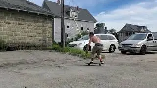 nosewheelie bank to curb