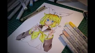 Kagamine Rin Speed Art | Copic Markers