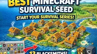 13 Blacksmith seed for MCPE 1.21+😱|| START YOUR SURVIVAL SERIES|| 