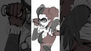 #art #procreate #drawing #comics #harley #harleyquinn #batman #dc #sketch #artist #ipad #shorts