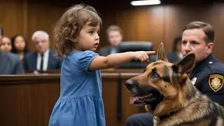 A 3-Year-Old Girl Pointed at the Police Dog in Court. What She Said Next Stunned Everyone.
