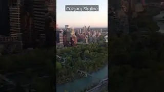 Calgary Downtown Skyline - Aerial View #calgary #downtown #canada #skyline #alberta #desi #vlog