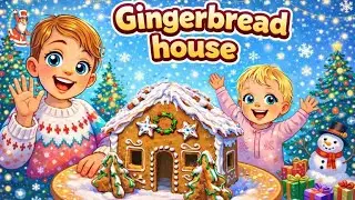 Family cooking time 🏠 We Built a Gingerbread House with Kids 🎄