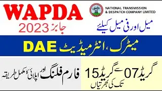 Latest WAPDA Jobs 2023 | WAPDA Jobs 2023 Online Apply | WAPDA Jobs Apply Form 2023