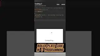 Boiler Plate Code In C-programming 