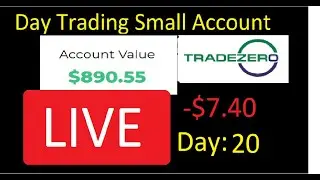 Day 20: LIVE day trading $MGI $BLRX Trade Zero