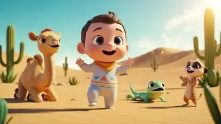 Cute Desert Animals Dance Together | Fun Sunny Music for Toddlers | Kids Rhymes