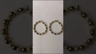 Beautiful earrings making✨||Made by me😌||Short video🎥|| Nisha Mallik💗#diy #earrings #handmade #trend