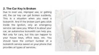 Why Do You Need an Emergency Locksmith Service