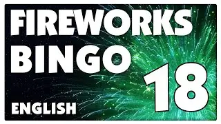 Firework Themed 90 Ball Bingo Game - 18