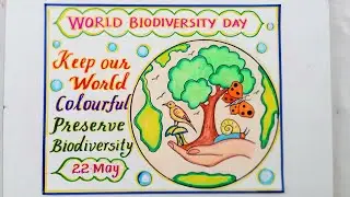 World Biodiversity Day Drawing//World Biodiversity Day Poster Drawing Idea// Biodiversity Day Chart