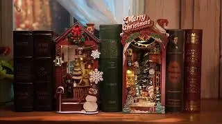 Step Into a Festive Wonderland: Rolife Christmas Street & Indoor Scene DIY Book Nooks 🎄