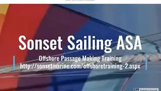 offshore passage making with Sonset Ad