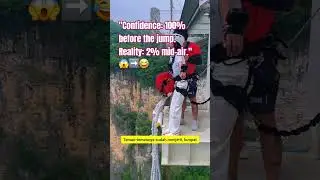 🎢 FROM TEARS TO LAUGHTER: A DARING LEAP IN ZHANGJIAJIE 😱➡️😂🪂