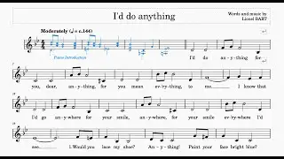 I'd Do Anything (Bart) | ABRSM Grade 2 | List C | 144 bpm | Sing-Along