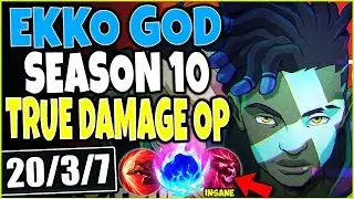 GOD EKKO SEASON 10 BUILD 🔥 20 SEC R & OP TRUE DAMAGE EKKO SKIN 🔥 TOP LoL Ekko Guide s10 Gameplay