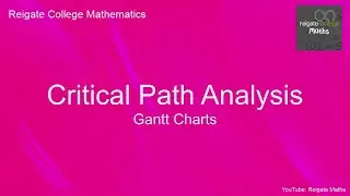 Y1 Decision 1 Critical Path Analysis: Gantt Charts