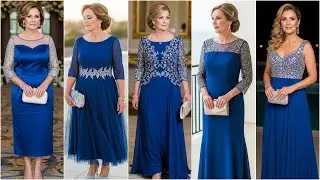 Royal Blue & Silver Mother of the Bride Dresses: Chic Long & Tea-Length Options Lace & Chiffon Picks