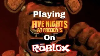 PLAYING FNAF ON ROBLOX!! ||jumpscares|| maybe pt2? || scary || meme sounds ||