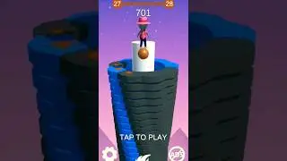 stack ball jump game 9 #shorts #satisfyinggame #stackballgameplay #funnygame #jump #games
