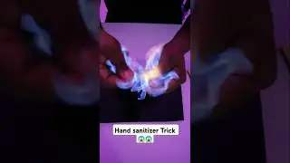 Amazing trick 😱 | creating fire with hand sanitizer 🔥✨ #amazingtricks #scienceexperiment #crazy #fun