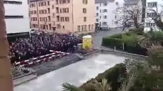 FCB Fans Marsch zur Swissporarena