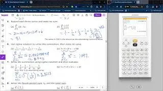 Working with sequences and series : Practice (calculator active - NumWorks)