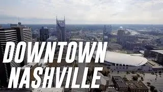 Broadway in June - Downtown Nashville Drone Footage
