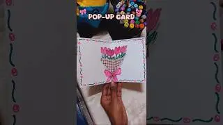 Pop up Flower Card💗 #shorts #flowercard #card #craft #papercraft #diy #art #popupcard