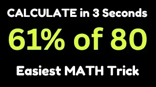 This HARD Math Percentage Trick will Blow Your Mind