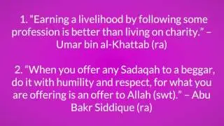 Top 5  Islamic Quotes on Charity