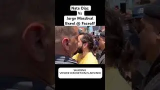 Nate Diaz vs Jorge Masdival Boxing Faceoff Brawl #boxing #brawl #natediaz #masvidal #fightvideos