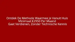 Makkelijk snel geld verdienen!
